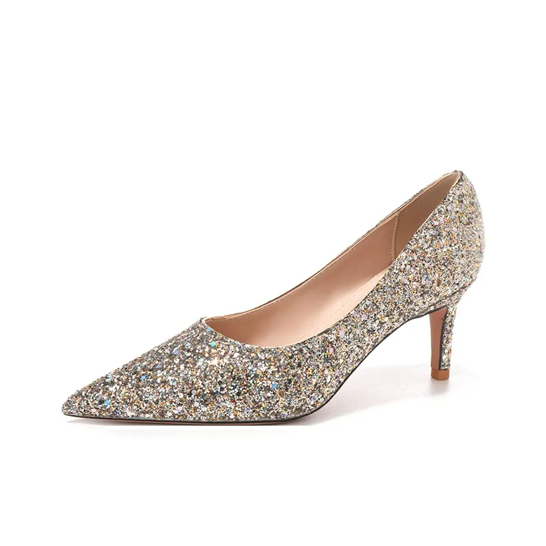 QITUMAUL Slim Heel High Heels Women's-5