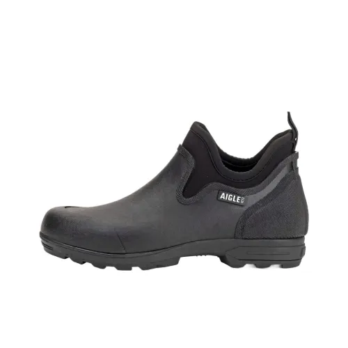 AIGLE Water-Resistant Slip-Resistant Rain Boots Unisex Black
