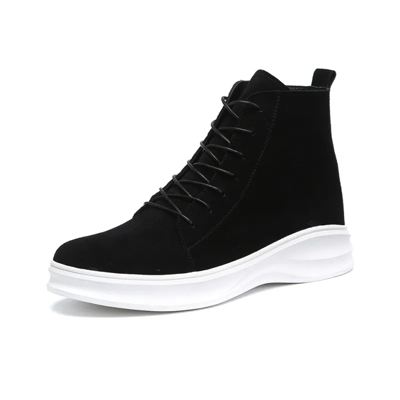 Devanro Short Martin Boot Men's Black-0