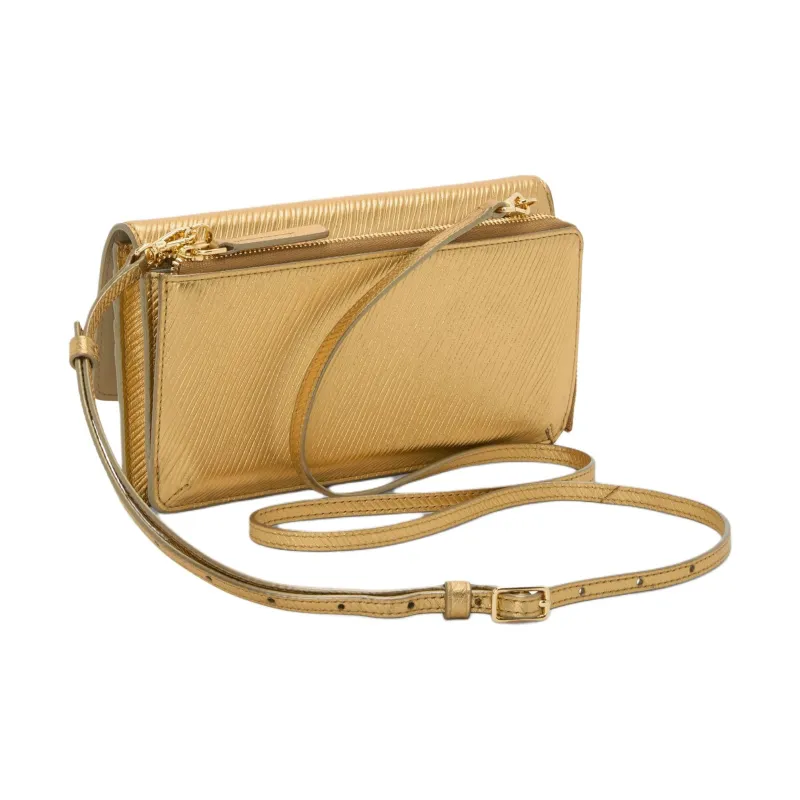 TUMI Leather Crossbody Wallets Women's Gold-Colored-2