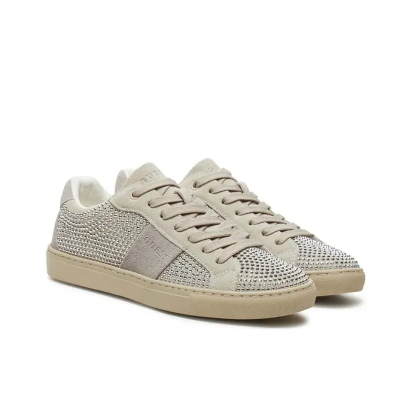 GUESS FLPTOD SUE12 Low-Top Skateboard Shoes Women's Beige Umber-1