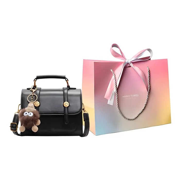 Yalu PU Shoulder Bag, Crossbody Bag, Handbag Regular Women's Ecru/Black/Dark Brown/Coffee-7