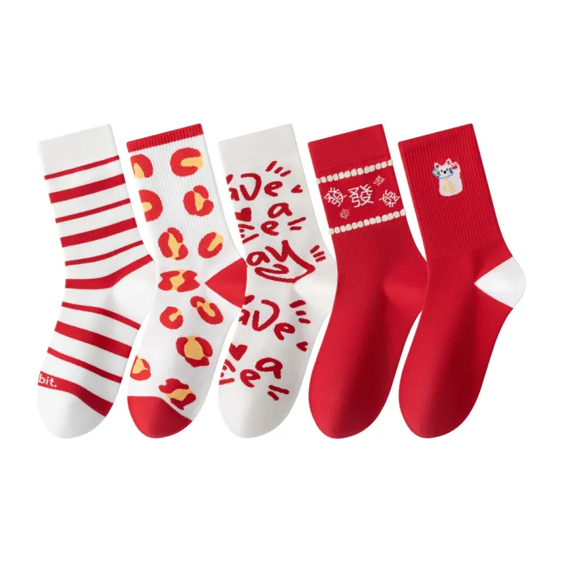 Caramella Mid Calf Socks Unisex Combo Set-47
