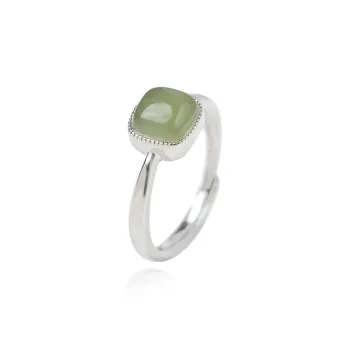 Tokai Family Hetian Jade Rings Green Jade Women's