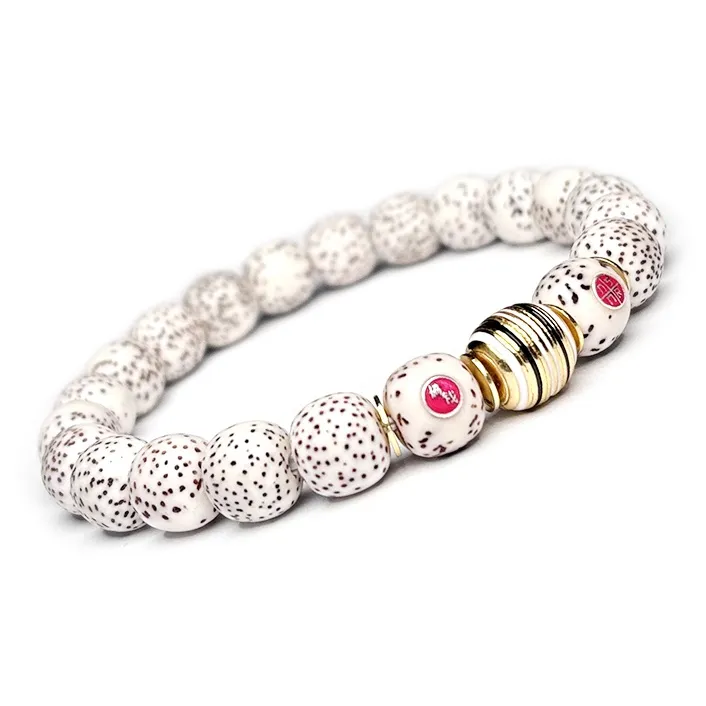 MOUNTAINS AND MANS Star Moon Bodhi Seeds New Chinese Style Good Luck Beaded Bracelet Unisex-3