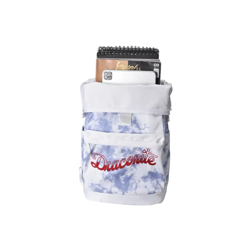 DRACONITE Polyester Students Backpack Regular Unisex White-3