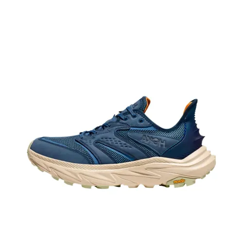 HOKA ONE ONE Anacapa 2 Cushioning Wear-Resistant Low-Top Trekking Shoes Men's Blue