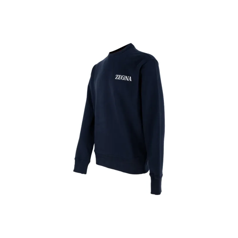 Ermenegildo Zegna Appliqué logo Cotton Sweatshirt-3