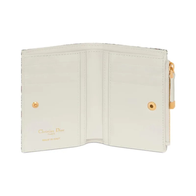 DIOR Dioramour Dior Calfskin Wallet Women's Multicolor-4
