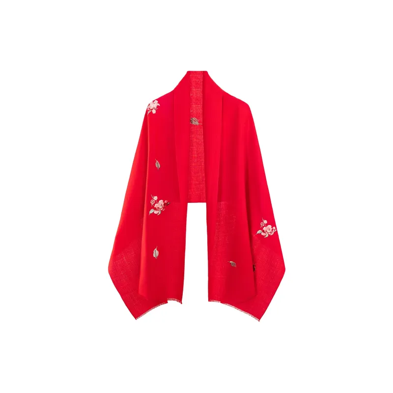 Shanghai Story 100% Sheep Wool Shawls Women's Fragrance Collection 3 Colors Available-28