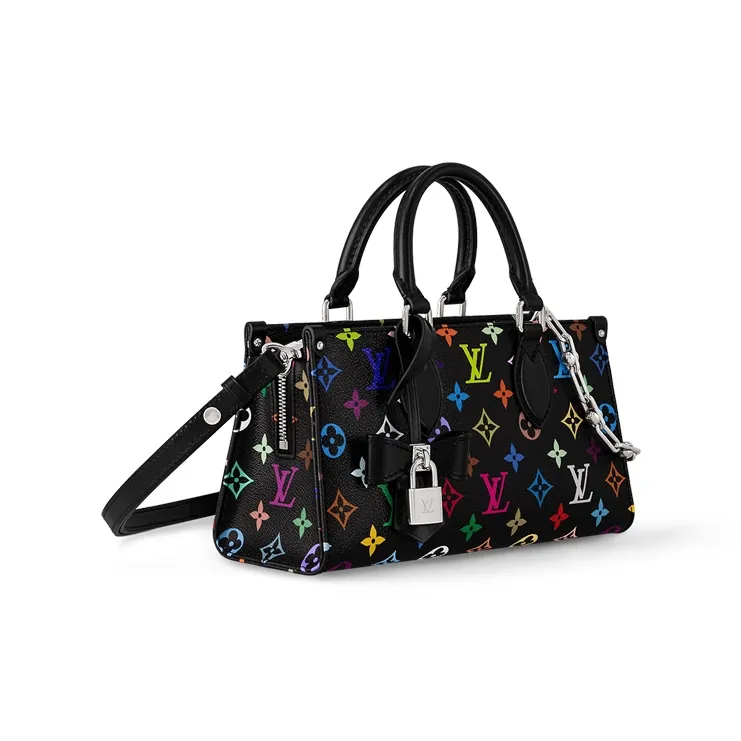 LOUIS VUITTON X Takashi Murakami OnTheGo East West Chain Black Multicolored-2