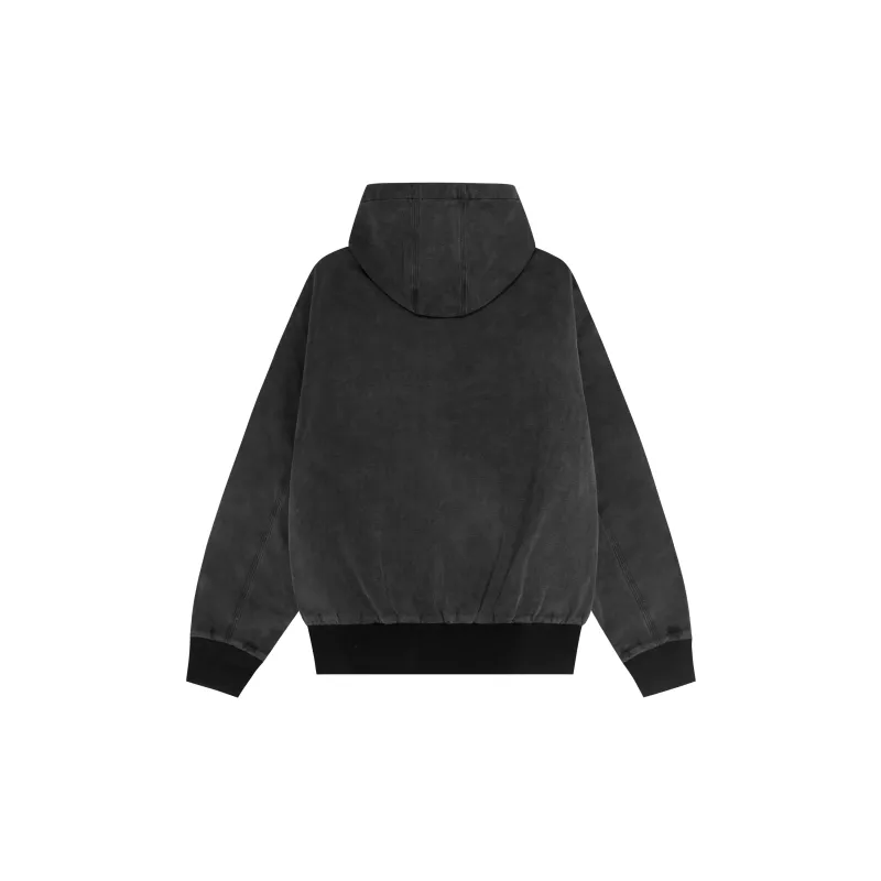 False Perception Jackets & Coats Unisex Washed Black-1