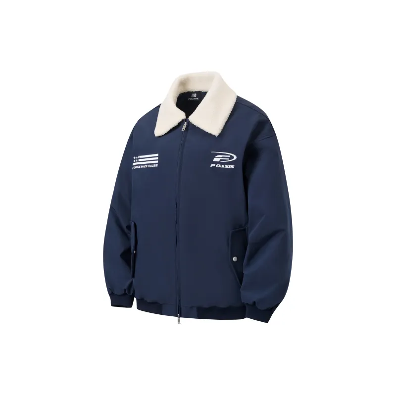FOASIS Puffer Jacket Unisex Navy Blue-4