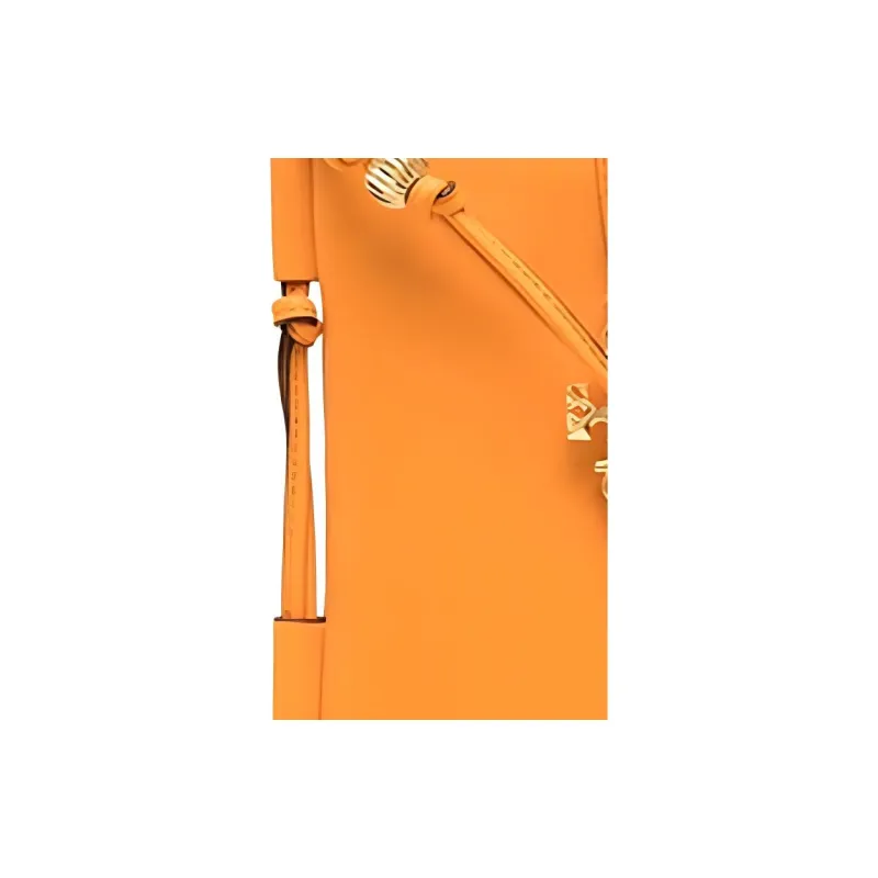 TORY BURCH Leather Shoulder Bag, Crossbody Bag Women's Orange-3