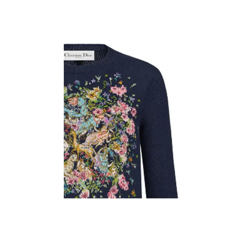 DIOR FW22 Knitwear Women's Navy Blue-2