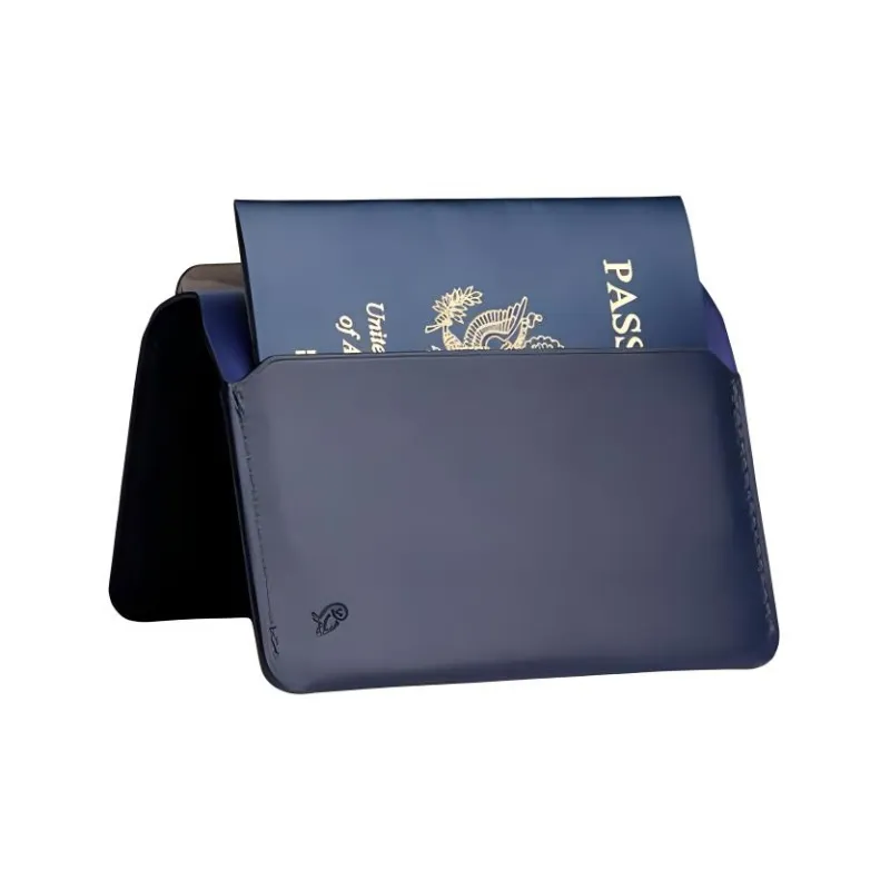 BELLROY Leather Card Holder Unisex Marine Blue-2