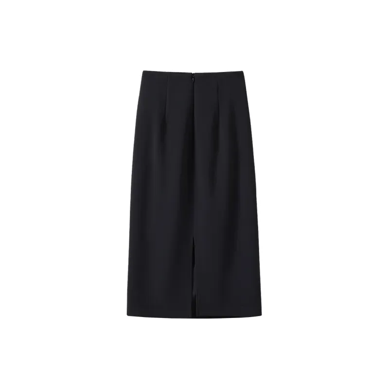TOUCH Casual Long Skirts Women's Black-1