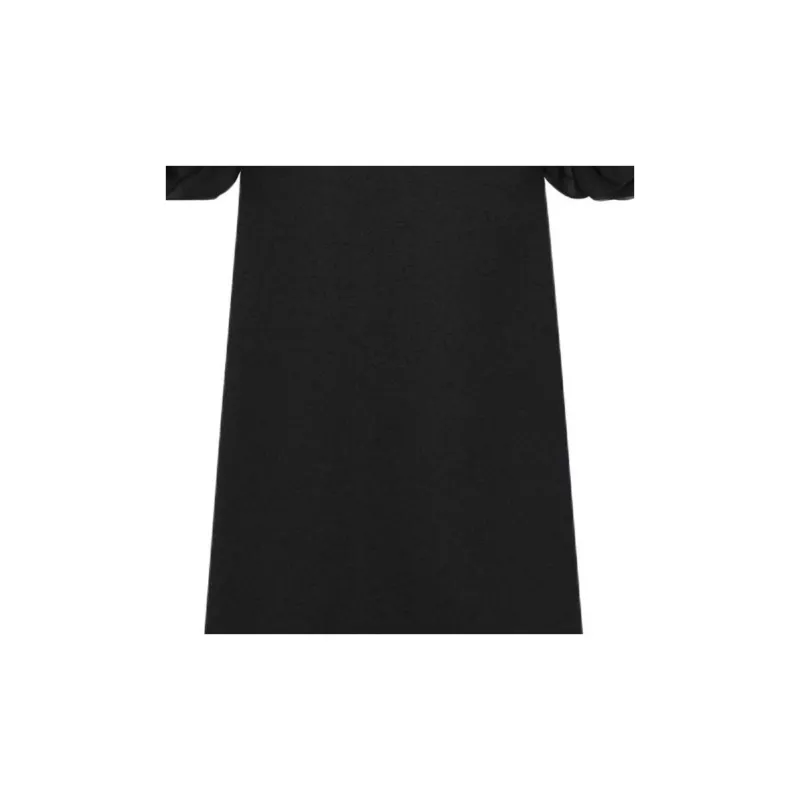 DIOR Flared Mid-Length Dress Long-Sleeved Dresses Women's Black-4