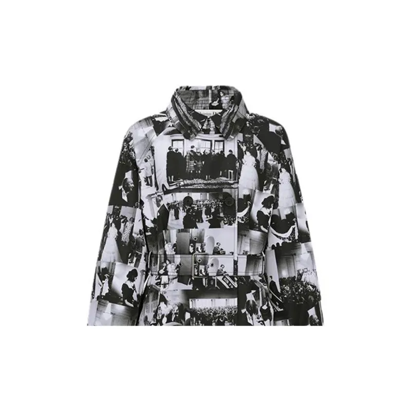 DIOR Trench Coats Women's Black-3