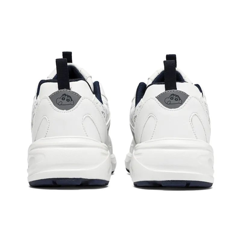 Crayon Shinchan Chunky Sneakers Unisex Low Top White Blue-3