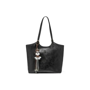 JOSINY PU Tote Bag, Shopping Bag, Shoulder Bag Women's Black/Coffee