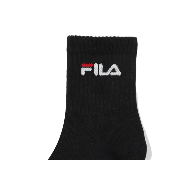 FILA Ankle Socks Unisex 3 Pack Black-3