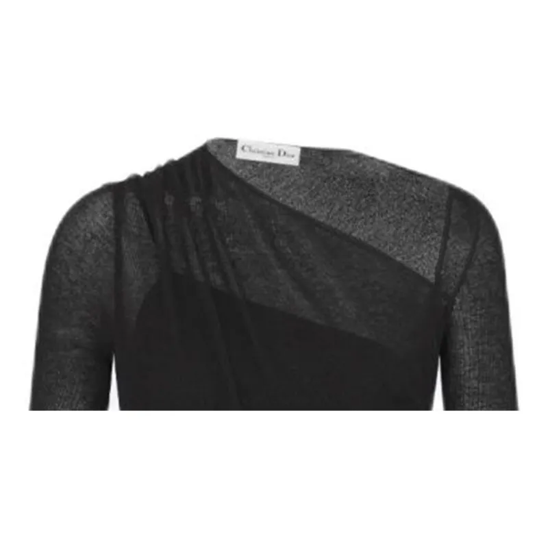 DIOR SS24 Long Sleeved Dresses Women's Black-2