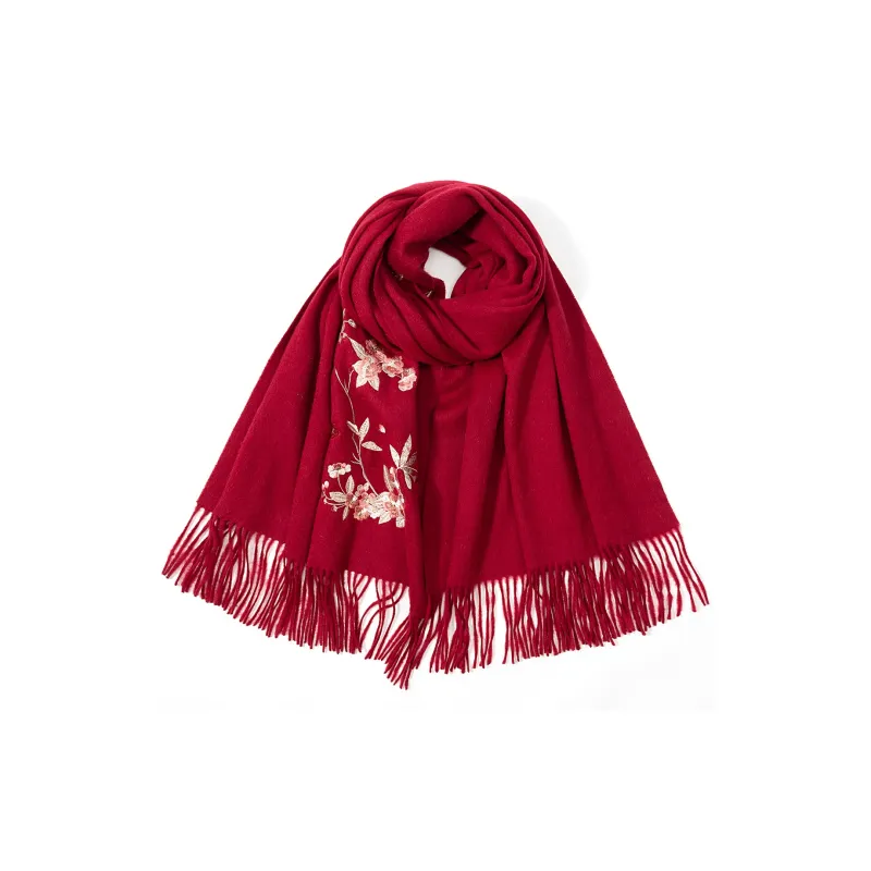 Shanghai Story Sheep Wool Knit Scarves Women's-26