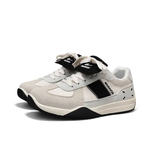 Warrior Height Enhancing Wear Resistant Lightweight Low Top Skateboard Shoes Men's Beige Gray Black