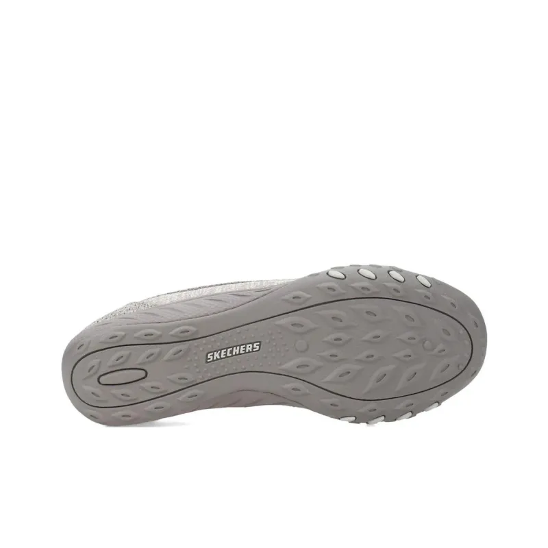 Skechers Breathe-Easy Slip-Resistant Breathable Low-Top Casual Shoes Women's Gray-4