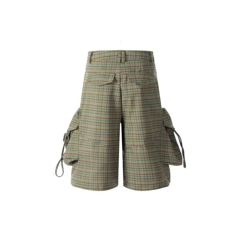 VINMUK Cargo Shorts Unisex Green-2