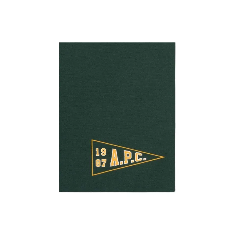 A.P.C Cotton Patchwork Canvas Handbag Shoulder Bag Unisex Dark Green-3