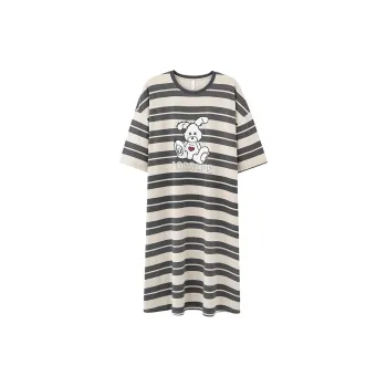 Qin Jing Nightgown Women's Gray