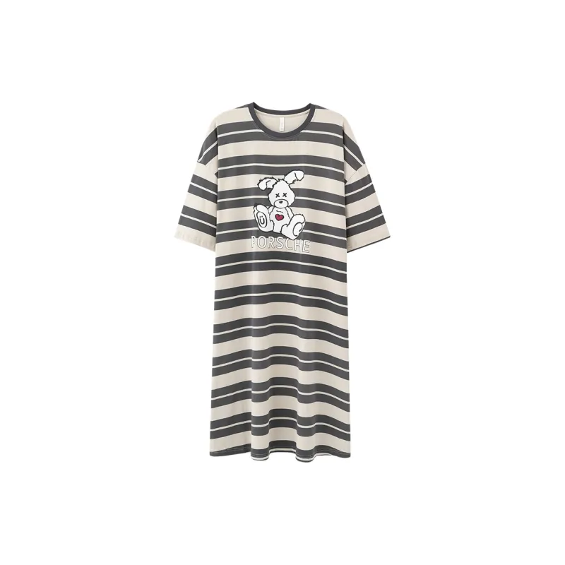 Qin Jing Nightgown Women's Gray-0
