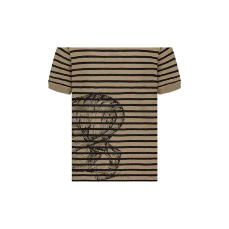 DIOR SS23 Drop Shoulder Sleeve T Shirt Women's Hazelnut-4