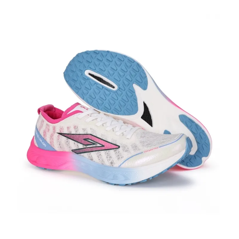 QILOO Slip Resistant, Abrasion Resistant, Breathable Low Top ETPU Technology Running Shoes Unisex Pink La Yang Spring-5