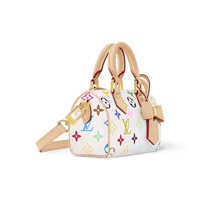 LOUIS VUITTON X Takashi Murakami Nano Speedy White Multicolored-1