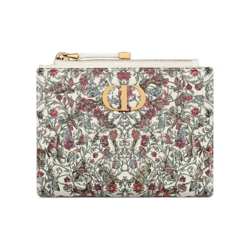DIOR Dioramour Dior Calfskin Wallet Women's Multicolor