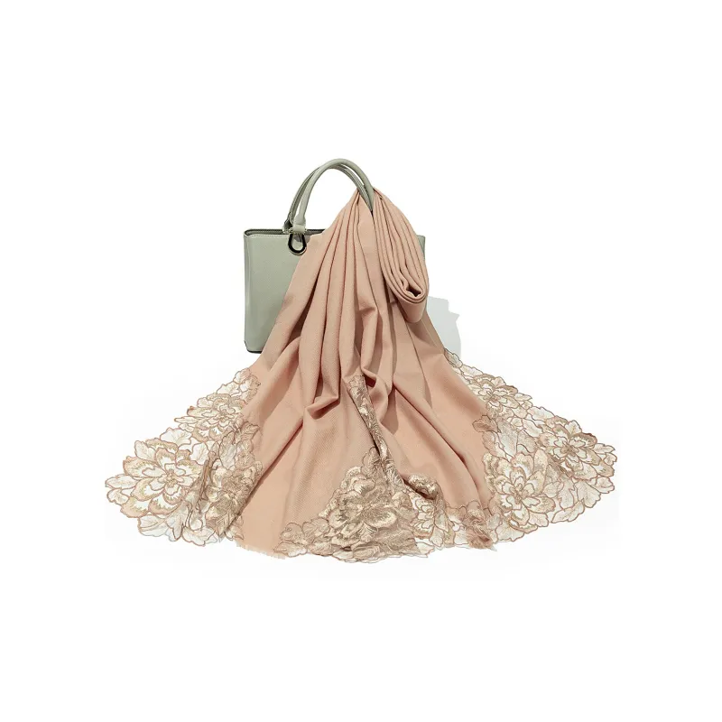 Shanghai Story 100% Sheep Wool Shawls Women's Fragrance Collection 3 Colors Available-14
