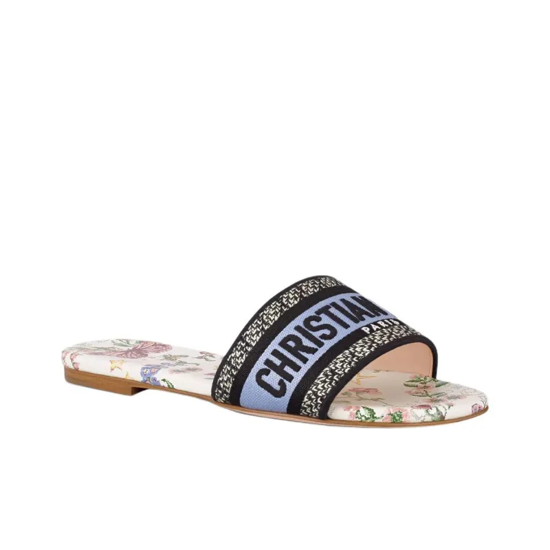 DIOR Dway Slide Slippers Women's Blue-2