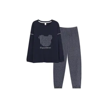 MADALLO Pajama Set Women's Navy Blue