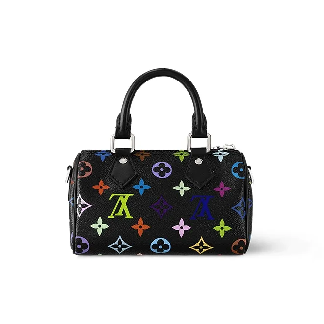 LOUIS VUITTON X Takashi Murakami Nano Speedy Black Multicolored-2