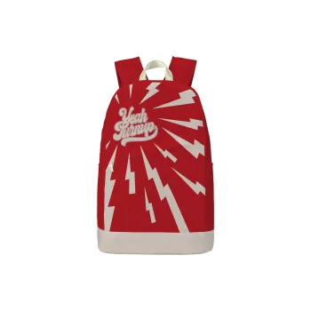 TURN UP Nylon Backpack Unisex Red