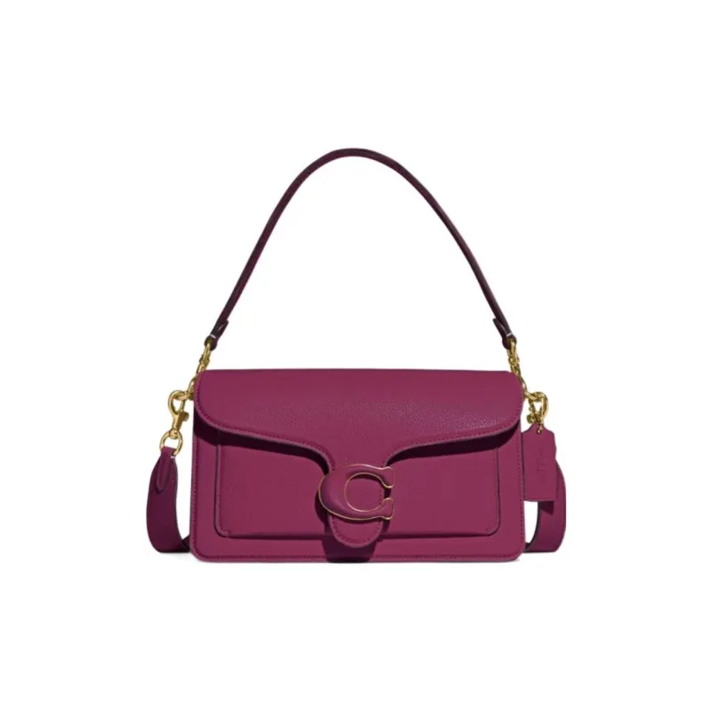 COACH Tabby Leather Crossbody One Shoulder Handbag Medium Size Women's Lilac-0