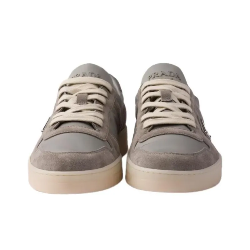 PRADA Downtown Low Top Skateboard Shoes Men's Gray-3