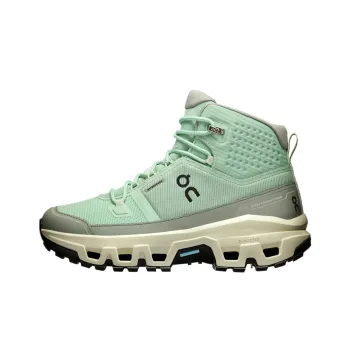 On Anti Slip Wear Resistant Mid Top Hiking Shoes Women's Green