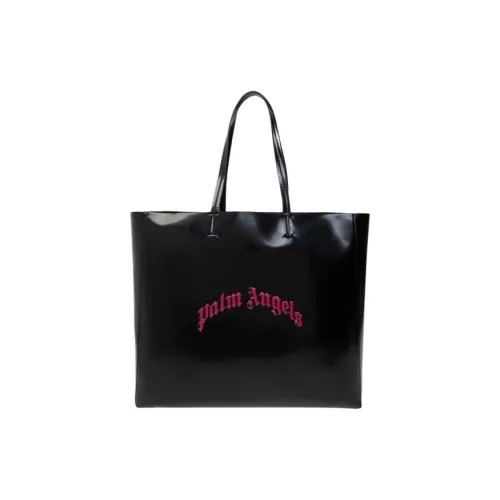 PALM ANGELS Curved Logo Printed Shopper Bag