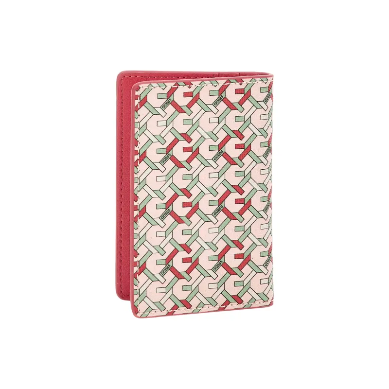 GUESS Polyurethane Card Holder Women's Pink-1