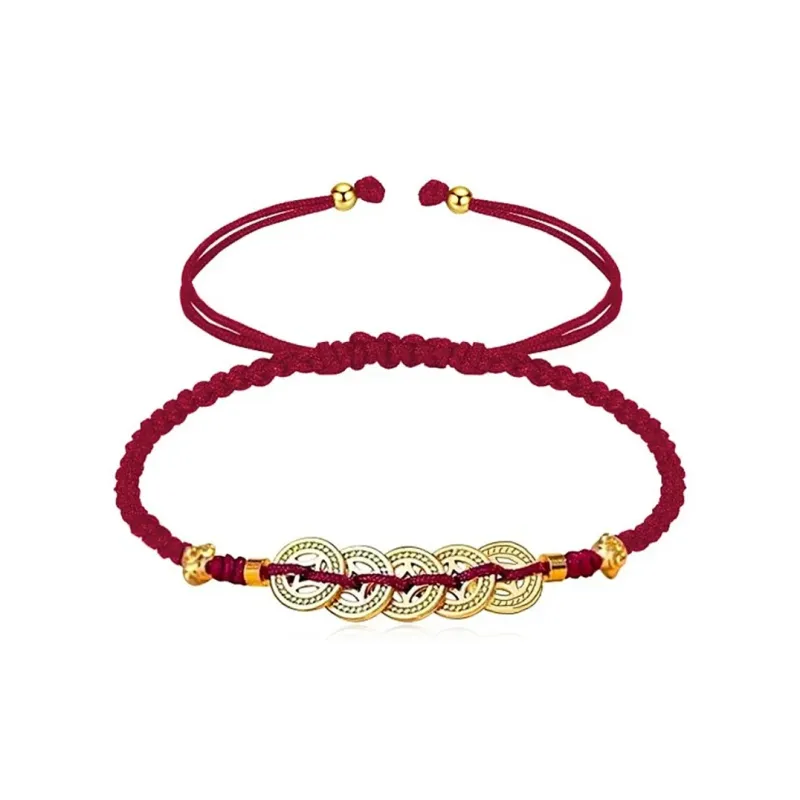 ICEKID Snake Year Rich Overnight Wealth Rolls In Spend With Ease Alloy Hand Rope Unisex-3