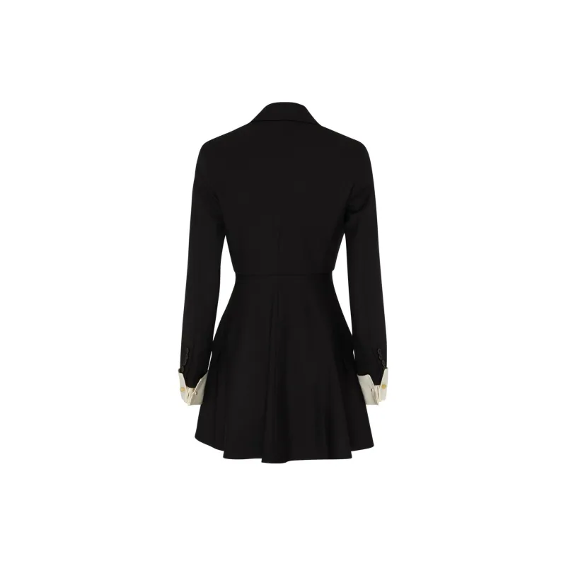 MaxMara Pleated Long Sleeved Blazer Dress-1